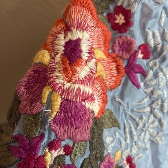 Sundance Melody Blue Floral Embroidered Blouse/ Size small - Picture 8 of 15